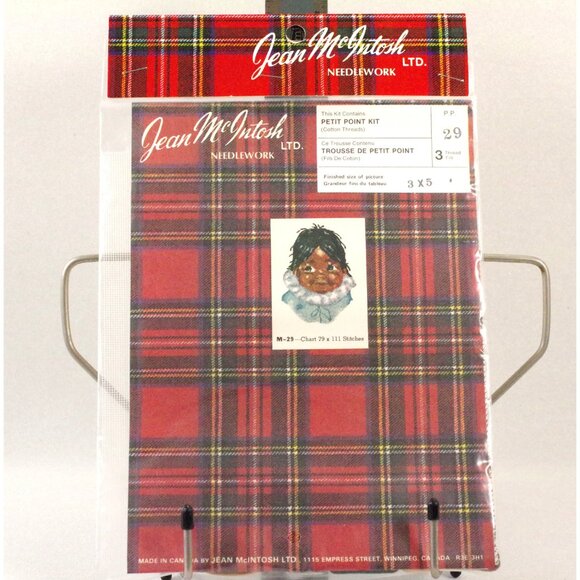 Embroidery Kit Petit Point Jean McIntosh Needlepoint #29 Eskimo Child Aloota - Picture 2 of 3